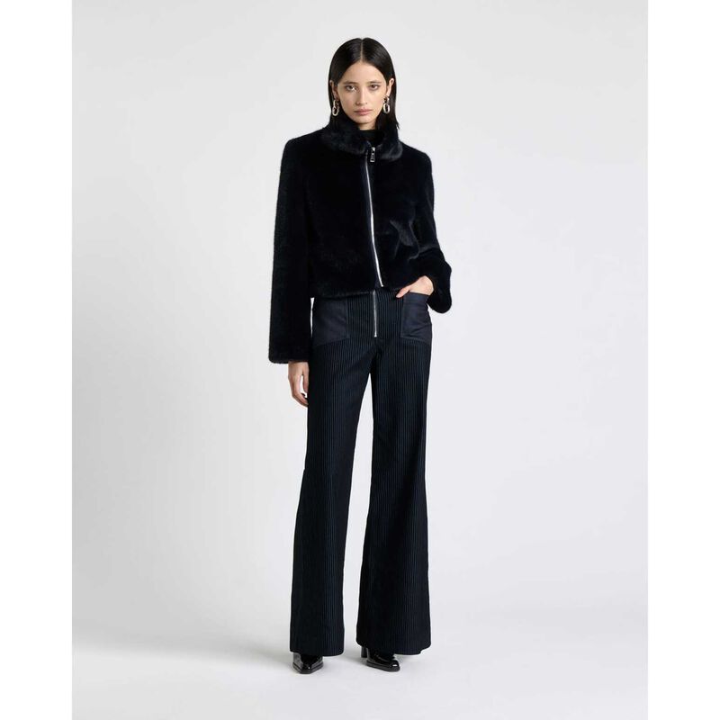 Cue Faux Fur Cropped Jacket image number 7